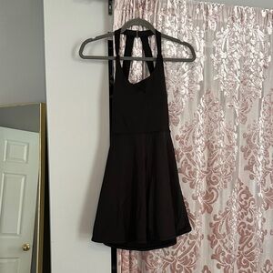 Halara Black Halter Dress